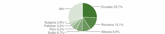 Grafico cittadinanza stranieri - Locate di Triulzi 2015