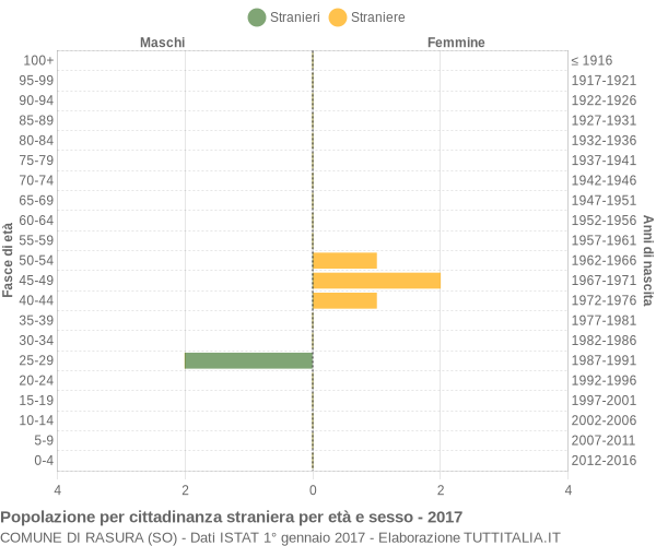 Grafico cittadini stranieri - Rasura 2017