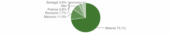 Grafico cittadinanza stranieri - Temù 2006