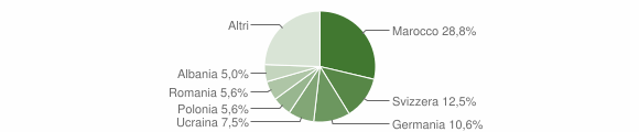 Grafico cittadinanza stranieri - Cadegliano-Viconago 2009
