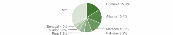 Grafico cittadinanza stranieri - Vaprio d'Adda 2013