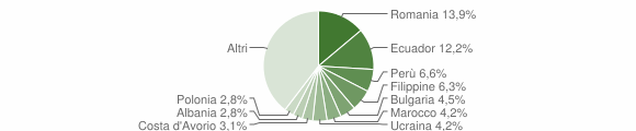 Grafico cittadinanza stranieri - Bussero 2007