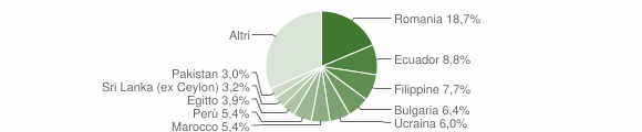 Grafico cittadinanza stranieri - Bussero 2014