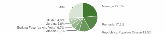 Grafico cittadinanza stranieri - Capizzone 2012