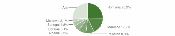 Grafico cittadinanza stranieri - Inverigo 2015