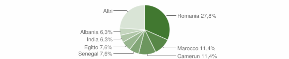 Grafico cittadinanza stranieri - Marudo 2007