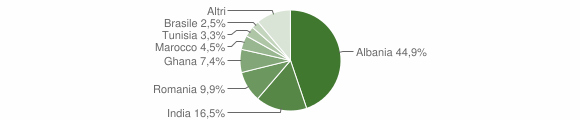 Grafico cittadinanza stranieri - Martignana di Po 2011