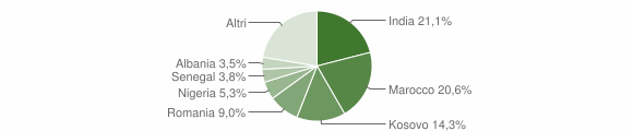 Grafico cittadinanza stranieri - Casazza 2018