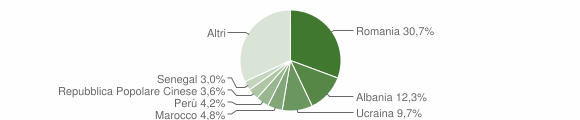 Grafico cittadinanza stranieri - Cava Manara 2023