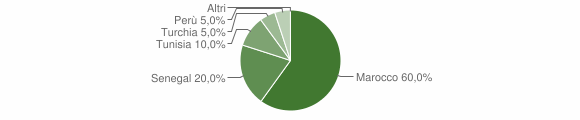 Grafico cittadinanza stranieri - Erve 2011