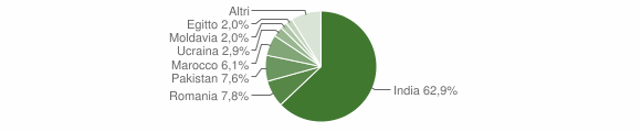 Grafico cittadinanza stranieri - Pavone del Mella 2012