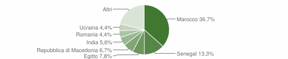 Grafico cittadinanza stranieri - Casnigo 2007