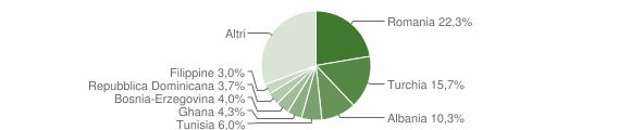 Grafico cittadinanza stranieri - Lipomo 2007