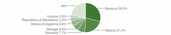 Grafico cittadinanza stranieri - Calusco d'Adda 2009