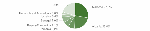 Grafico cittadinanza stranieri - Calusco d'Adda 2010