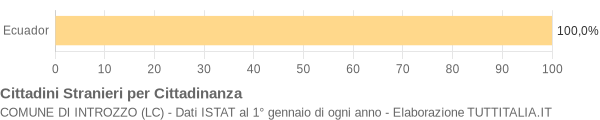 Grafico cittadinanza stranieri - Introzzo 2004