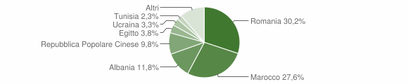 Grafico cittadinanza stranieri - Robbio 2015