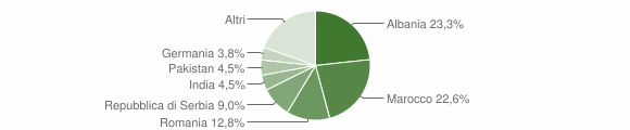 Grafico cittadinanza stranieri - Predore 2011