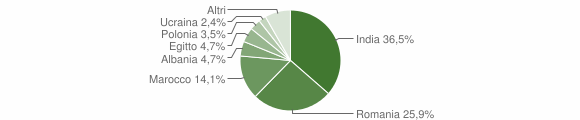 Grafico cittadinanza stranieri - Acquanegra Cremonese 2015