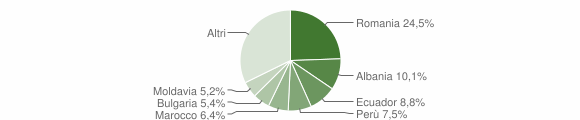 Grafico cittadinanza stranieri - Liscate 2011