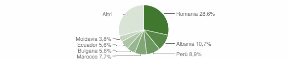 Grafico cittadinanza stranieri - Liscate 2013