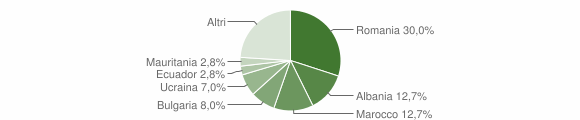 Grafico cittadinanza stranieri - Vernate 2014