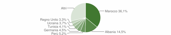 Grafico cittadinanza stranieri - Cittiglio 2006