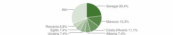 Grafico cittadinanza stranieri - Ambivere 2015