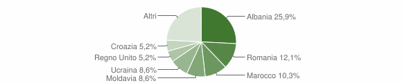 Grafico cittadinanza stranieri - Magreglio 2014