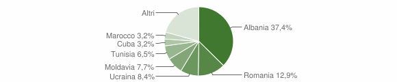 Grafico cittadinanza stranieri - Bormio 2013
