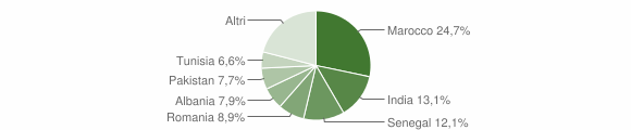 Grafico cittadinanza stranieri - Spirano 2010