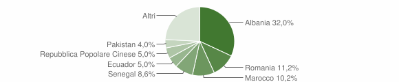 Grafico cittadinanza stranieri - Arconate 2013