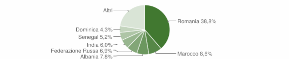 Grafico cittadinanza stranieri - Pinarolo Po 2022