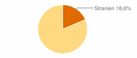 Percentuale cittadini stranieri Comune di Verdellino (BG)
