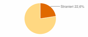 Percentuale cittadini stranieri Comune di Verdellino (BG)