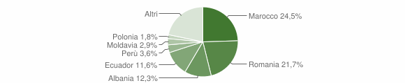 Grafico cittadinanza stranieri - Ornago 2014