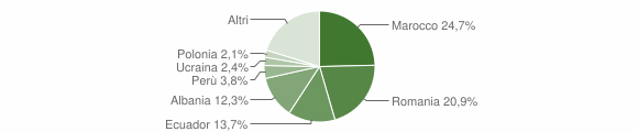 Grafico cittadinanza stranieri - Ornago 2015
