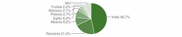 Grafico cittadinanza stranieri - Grumello Cremonese ed Uniti 2011