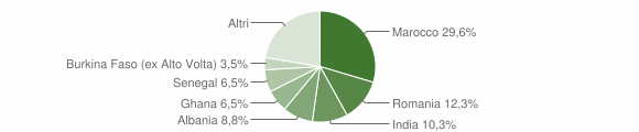 Grafico cittadinanza stranieri - Chignolo d'Isola 2013