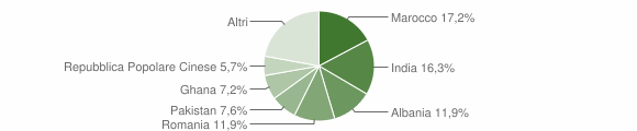 Grafico cittadinanza stranieri - Ghedi 2015