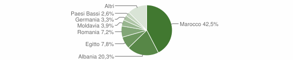 Grafico cittadinanza stranieri - Idro 2011