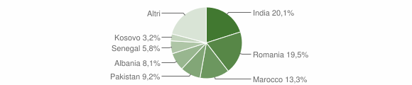 Grafico cittadinanza stranieri - Trescore Balneario 2010