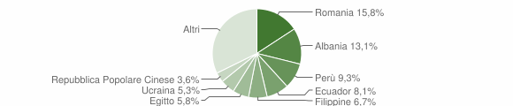 Grafico cittadinanza stranieri - Vimodrone 2011
