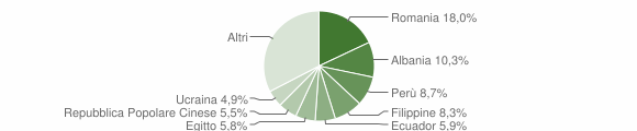 Grafico cittadinanza stranieri - Vimodrone 2015