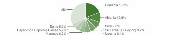 Grafico cittadinanza stranieri - Brugherio 2015