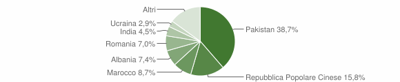 Grafico cittadinanza stranieri - Castano Primo 2016