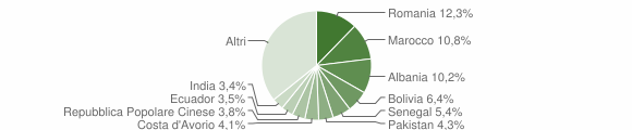 Grafico cittadinanza stranieri - Stezzano 2015
