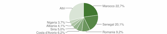 Grafico cittadinanza stranieri - Brembate di Sopra 2013