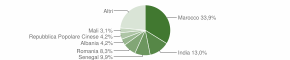 Grafico cittadinanza stranieri - Garbagnate Monastero 2011