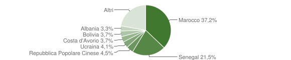 Grafico cittadinanza stranieri - Gazzaniga 2011